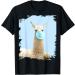 Nice llama that chews blue chewing gum T-Shirt