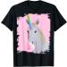 Cute rainbow unicorn that chews pink chewing gum T-Shirt