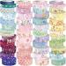 slapaflife 50 Rolls Washi Tape Set, Gold Foil Flower Decorative Adhesive Tape for Scrapbook,Washi Tape for Journaling,Scrapbooking Supplies.