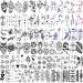 73 Sheets Small Flowers Letters Temporary Tattoos For Women Men  3D Moon Planet Lavander Fake Tattoos Neck Arm  Realistic Feather Butterfly Temp Tattoos Sticker For Kids Adult Hand Face Tatoos (73 Count (Pack of 1))
