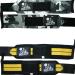 Nordic Lifting wrist bandages (2 pairs/4 bandages) 14 "For weightlifting | Crossfit | Powerlifting - for women & men - hand force & support for weight lifting gray & yellow 1 year guarantee Camo gray & black/yellow