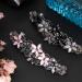 Elegant Hair Clips for Women & Girls | Sparkling Glitter Rhinestones & Flower Wreath Hairpins - Fashion Hair Jewelry in Black & Gray/Pink & Dark Blue - Buy Online on GoSupps.com