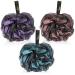 Bath sponge pack of 3 shower sponge peeling glove bath brush peeling sponge loofah sponge extra large (Mix B)