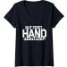 Womens Antibacterial Safety Germophobe Life First Hand Sanitizer V-Neck T-Shirt