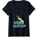 Womens Nail Hustler Beauticians Pedicurist Manicurist V-Neck T-Shirt