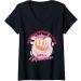 Womens Funny Nothing Improves Your Mood Like A Manicure V-Neck T-Shirt