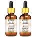 Greenwood essential natural aloe vera oil (aloe barbadensis) with glass droppers therapeutic quality for hair skin and aromatherapy (pack with two) 100ml x 2 (6.76 oz)