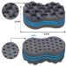 YEZEY 3Pcs Magic Twist Hair Sponges Set - Big Holes Sponge Brush for Hair | Curling Sponge Glove for Men Women | Afro Pick Included | 6.7 inch - Buy Online on GoSupps.com