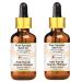 Greenwood essential natural spinach seed oil (Spinacia oleracea) with glass dripper natural therapeutic quality cold -pressed (pack of Two) 100ml x 2 (6.76 oz)