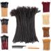 DAIXI 0.4cm and 0.6 0.8cm Thickness Options 6-18 Inch 30 Strands 100% Real Human Hair Dreadlock Extensions for Man/Women Full Head Handmade Permanent loc Extensions Bundles Can Be Dyed Bleached Curled and Twisted including…