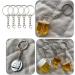 1 Inch Key Ring with Chain and Open Jump Rings - 50 Pack - Buy Online on GoSupps.com