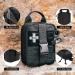 RHINO RESCUE Small First Aid Kit with Survival Tool - Perfect for Car Camping Hiking & Emergency Situations - Black - Buy Online on GoSupps.com