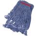 AmazonBasics Loop-End Synthetic Mop Head, 1.25-Inch Headband, Large, Blue - 6-Pack Blue Large 1.25-Inch Headband