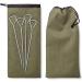 Heavy Duty Khaki Nylon Camping Tent Stakes Storage Bag - Waterproof Ditty Pocket, Ideal for Camp Accessories - Buy Online on GoSupps.com