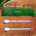 Tapirus Long Spork and Spoon Set | Stainless Steel Utensils for MRE Bag | Ideal for Hiking & Camping | With Carry Bag - Buy Online on GoSupps.com