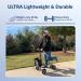 KneeRover Ultra Knee Walker - Lightweight Steerable Knee Scooter with Basket | Platinum Gray - Buy Online on GoSupps.com