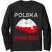 Polska Princess Poland Lips Mouth Polish Pride Kissing Long Sleeve T-Shirt