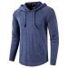 SIR7 Men's Gym Workout Active Long Sleeve Pullover Lightweight Hoodie Casual Hooded Sweatshirts Large Deep Blue