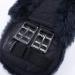 Christ Lamb Fur Moon Belt Saddle Strap by Werner Horse | Anatomical Dressage Short Belt | Black Anthracite | 45 cm - Buy Online on GoSupps.com
