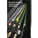 Midwest Outfitters Rod Socks - 6Pack Fishing Rod Sleeve Cover for Spinning Baitcaster Poles - Multiple Sizes and Colors Available - Black Baitcast 6'6 - 7'6 - Buy Online on GoSupps.com
