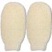 2 PACK Natural Exfoliating Pile Fabrics Glove Mitt Mitten - Bath Sponge Scrubber Remove Dead Skin - Deep Clean & Invigorate Your Skin - Machine Wash and Dry - Double Sided Available