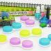 CHATTAL 12 Pack Colorful Contact Lens Case - Leak Proof Compact Eye Contact Kit for Traveling (Yellow/Blue/Purple) - Buy Online on GoSupps.com