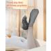 Moisturizing Socks - 2 Pairs for Dry Cracked Feet | Silicone Heel Spa Socks - Black & Grey Foot Care - Buy Online on GoSupps.com
