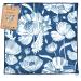 WESERWEF XXL microfiber cloth glasses cleaning cloth in optician quality 30 x 30 cm for cleaning glasses smartphone tablet camera.Display cloth (Blue Poppies)