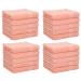 Betz 20 Piece Face Cloth Set Neapel 100% Cotton 20 Face Cloths Size 30 x 30 cm color apricot