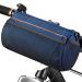 OBOVA Bike Handlebar Bag 3.3L 8-Pocket Waterproof Handlebar Bags for Bicycles with Rain Cover, Shoulder Strap, Bicycle Handlebar Bag Pouch for Road, Mountain Bikes, MTB Storage, Blue Free Size Blue