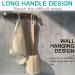 2 Pack Natural Exfoliating Loofah Bath Brush Set - Long Wooden Handle Back Scrubber for Men & Women - Shower Sponge Body Exfoliator - Buy Online on GoSupps.com