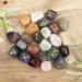 Crocon Mix chakra Rune tumble shape gemstone rune with Elder Futhark Alphabet Engraved | 25 pcs runes set | Crystal Divination Healing Chakra Reiki | with a pouch| Size : 25-30 mm - Buy Online on GoSupps.com