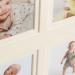 Orbis Wood Side Baby Collage Keepsake Frame - 12x 2x2 Slots, White - Buy Online on GoSupps.com