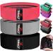 Kanzy Fabric Resistance Bands Set of 3 Exercise Bands for Working Out Non-Slip Booty Bands for Women Workout Bands with Carrying Mesh Bag for Training Squats Legs Butt Thighs and HIPS Glute Bands 15" Red Grey Black - Buy Online on GoSupps.com