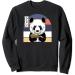 Panda Eating Ramen Noodle Soup Funny Anime Manga Lover Retro Sweatshirt