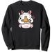 Kawaii Cat Neko Eating Ramen Noodle Soup Japanese Aesthetic Sweatshirt