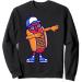 Dab Dabbing Hiphop Sunglass Hotdog Bun Ketchup Mustard Mayo Sweatshirt