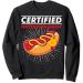 Certified Hotdogologist Award Hotdog Ketchup Mustard Mayo Sweatshirt