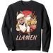 Llamen funny Japanese Ramen Noodles Llamen Sweatshirt