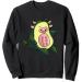 Love avocado and cow avocado halloween costume Sweatshirt