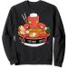 Japanese Kawaii Ramen Octopus Noodle Chillin Bowl Sweatshirt