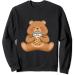 Cute Bear & Boba Tea Bubble Tea Anime Kawaii Gift Sweatshirt