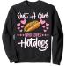 Just A Girl Who Loves Hotdogs Bun Ketchup Mustard Mayo Love Sweatshirt