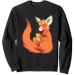 Fox Knitting Ramen Noodles Kawaii Japanese Anime Aesthetic Sweatshirt