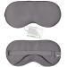 Bamboo Sleeping Mask - Sleep Mask for Men & Women Eye Mask for Sleeping with Adjustable Strap Night Eye Sleep Mask Blindfold Soft Breathable Eye Shade Cover for Travel Yoga Nap 1 Count (Pack of 1) Dark Gray