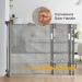 Lesure Retractable Baby Gate for Stairs - Extra Wide Dog Gate | 71W x 34H Pet Safety Gate for Doorways, Hallways - Indoor/Outdoor - Buy Online on GoSupps.com