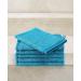 De Witte Lietaer Contessa Luxe Set of 6 Cotton Wash Mitts in Lagoon Blue - 16x22 cm - Buy Online on GoSupps.com