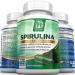 BRI Spirulina 2000mg Maximum Strength Premium Quality Spirulina Superfood Powder  Packed w Antioxidants  Protein and Vitamins in Easy to Swallow Vegetable Cellulose Capsules (120 Count) 120 Count (Pack of 1) - Buy Online on GoSupps.com
