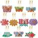 CNhoqc 20pcs Butterfly and Flower DIY Diamond Drawing Keychain Decoration Kit  Cute 5D Diamond Drawing Handmade Ornaments Kits Paint by Letters Diamonds Arts Craft Kits for Kids Beginners
