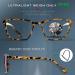 ATTCL Unisex Blue Light Filter Glasses - UV Protection Headache Relief Non-Prescription - Model M Bl5577 Leopard - Buy Online on GoSupps.com
